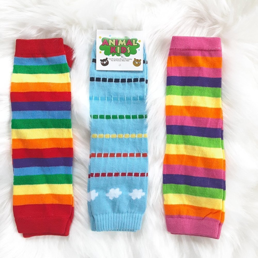 Summer Baby Leg Warmers 3 Pack Leg Protectors New